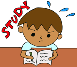 The boy advance toward the goal! sticker #1072716