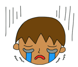 The boy advance toward the goal! sticker #1072717