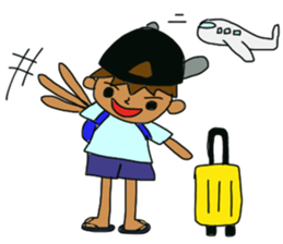 The boy advance toward the goal! sticker #1072719