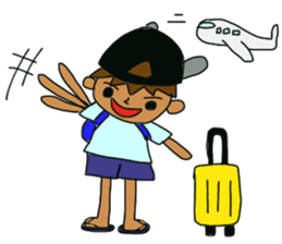 The boy advance toward the goal! sticker #1072719