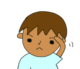 The boy advance toward the goal! sticker #1072720