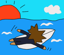 The boy advance toward the goal! sticker #1072727