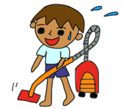 The boy advance toward the goal! sticker #1072729