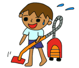 The boy advance toward the goal! sticker #1072729