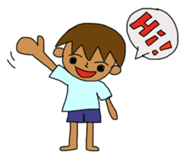 The boy advance toward the goal! sticker #1072732