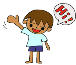 The boy advance toward the goal! sticker #1072732