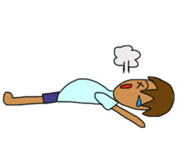 The boy advance toward the goal! sticker #1072733