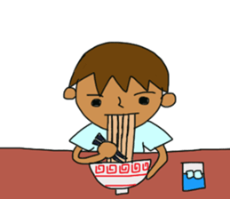 The boy advance toward the goal! sticker #1072734