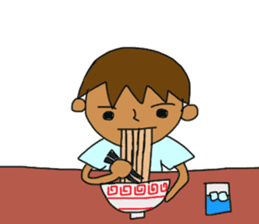 The boy advance toward the goal! sticker #1072734