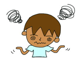 The boy advance toward the goal! sticker #1072735