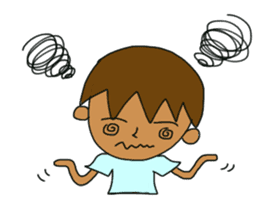 The boy advance toward the goal! sticker #1072735