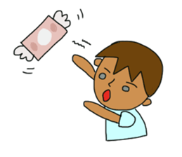 The boy advance toward the goal! sticker #1072736