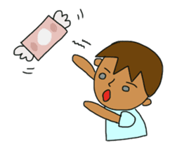 The boy advance toward the goal! sticker #1072736