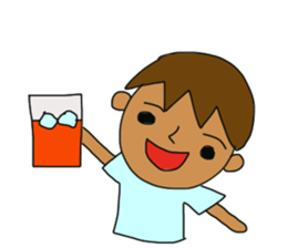 The boy advance toward the goal! sticker #1072737