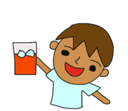 The boy advance toward the goal! sticker #1072737