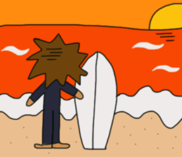 The boy advance toward the goal! sticker #1072738