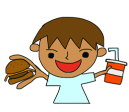 The boy advance toward the goal! sticker #1072740