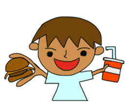 The boy advance toward the goal! sticker #1072740