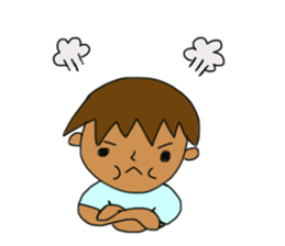 The boy advance toward the goal! sticker #1072741