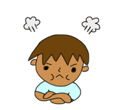 The boy advance toward the goal! sticker #1072741