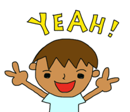 The boy advance toward the goal! sticker #1072742