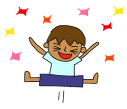 The boy advance toward the goal! sticker #1072745