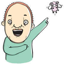 Dart and his green pajama sticker #1072814