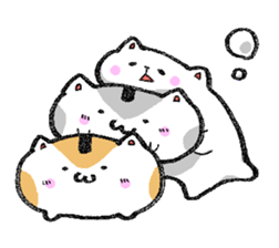 Hamster and sometimes cats. sticker #1073307