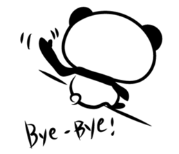 Back Panda sticker #1073416