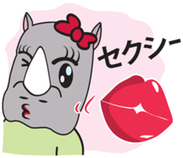 I'm a Rhyno Girl Japanese Version sticker #1073479