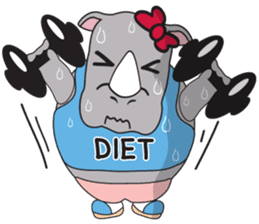I'm a Rhyno Girl Japanese Version sticker #1073486