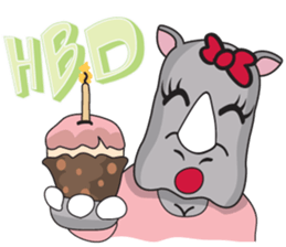 I'm a Rhyno Girl Japanese Version sticker #1073498