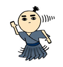 big eye samurai sticker #1075259