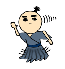 big eye samurai sticker #1075259