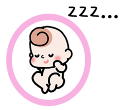 Baby cherring up expecting mother sticker #1075845