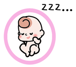 Baby cherring up expecting mother sticker #1075845