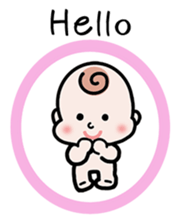 Baby cherring up expecting mother sticker #1075851