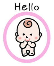 Baby cherring up expecting mother sticker #1075851