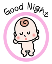 Baby cherring up expecting mother sticker #1075852