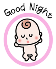 Baby cherring up expecting mother sticker #1075852