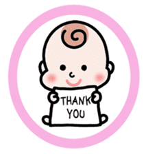 Baby cherring up expecting mother sticker #1075853