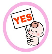 Baby cherring up expecting mother sticker #1075854