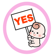 Baby cherring up expecting mother sticker #1075854