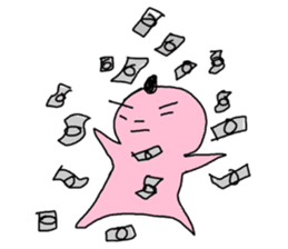 I have a lot of money. sticker #1076229