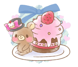 Animal and dessert sticker #1076557