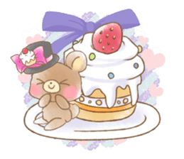 Animal and dessert sticker #1076558