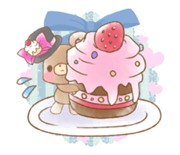 Animal and dessert sticker #1076562