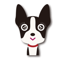 Dog Sticker vol.6 Boston terrier sticker #1077043