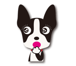 Dog Sticker vol.6 Boston terrier sticker #1077045