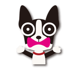 Dog Sticker vol.6 Boston terrier sticker #1077049